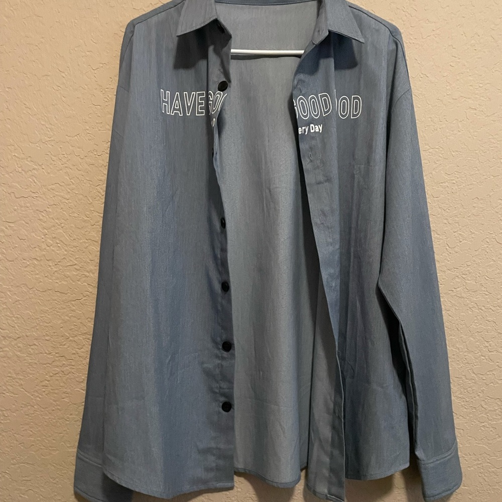 Logo button up “Have A Good Mood”